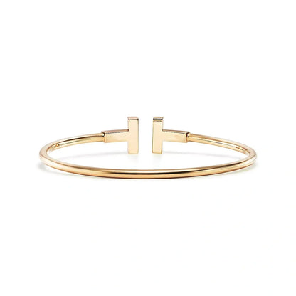 Mother of Pearl Wire Bangle-Bracelets-Blizzm