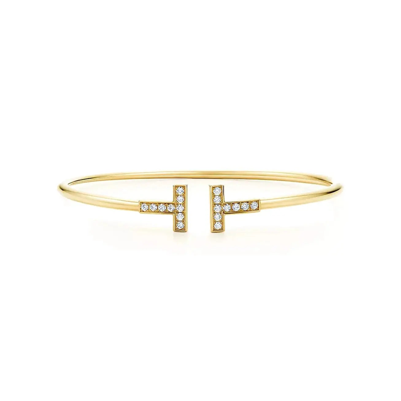 Mother of Pearl Wire Bangle-Bracelets-Blizzm