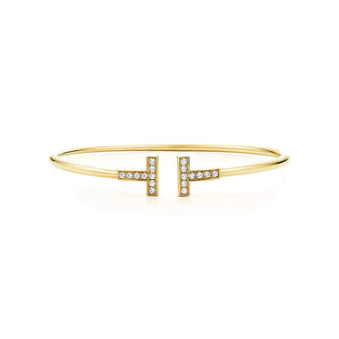 Mother of Pearl Wire Bangle-Bracelets-Blizzm