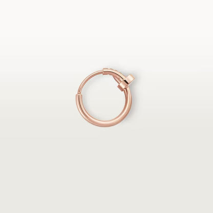 Nail Curve Mini Hoop Earring-Earrings-Blizzm