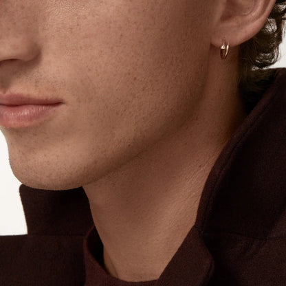 Nail Curve Mini Hoop Earring-Earrings-Blizzm