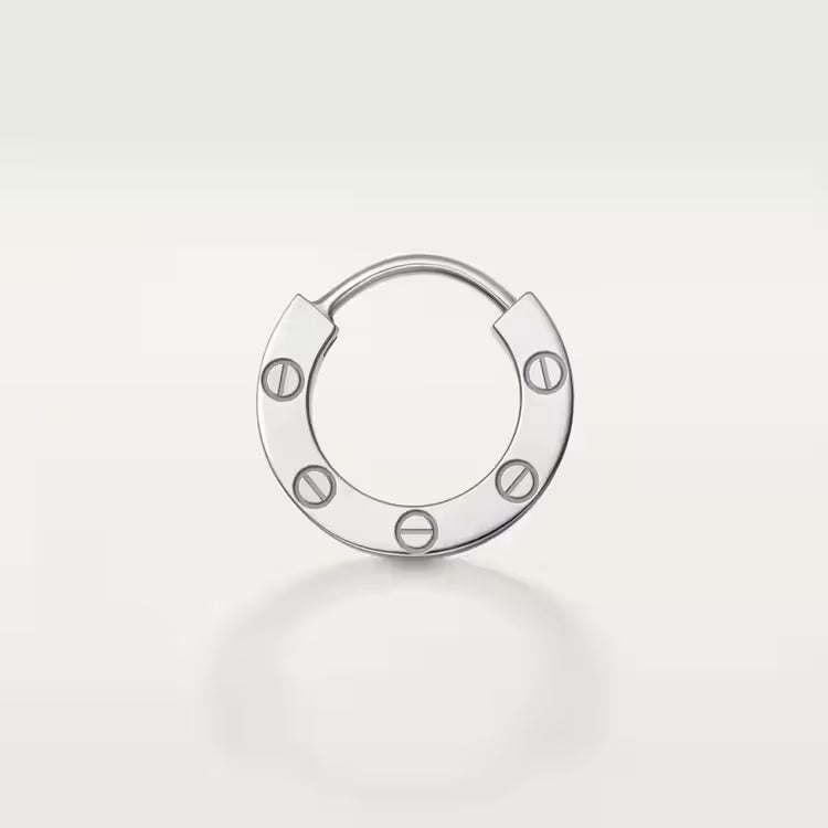 Pavé Single Hoop Earring-Earrings-Blizzm