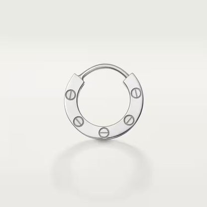 Pavé Single Hoop Earring-Earrings-Blizzm