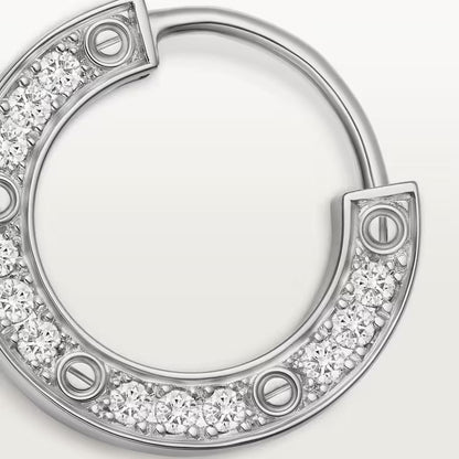 Pavé Single Hoop Earring-Earrings-Blizzm