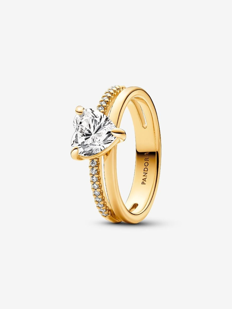 Princess Bold Heart Ring-Rings-Blizzm
