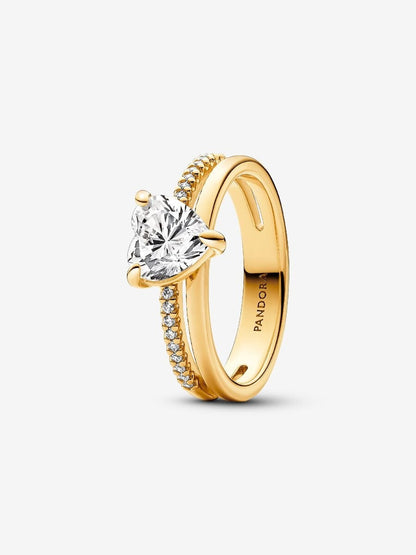 Princess Bold Heart Ring-Rings-Blizzm