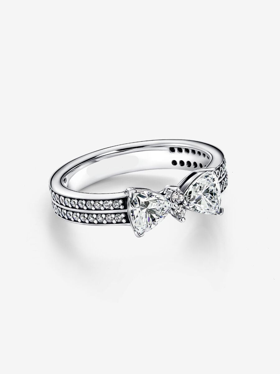 Princess Bow Sparkle Ring-Rings-Blizzm