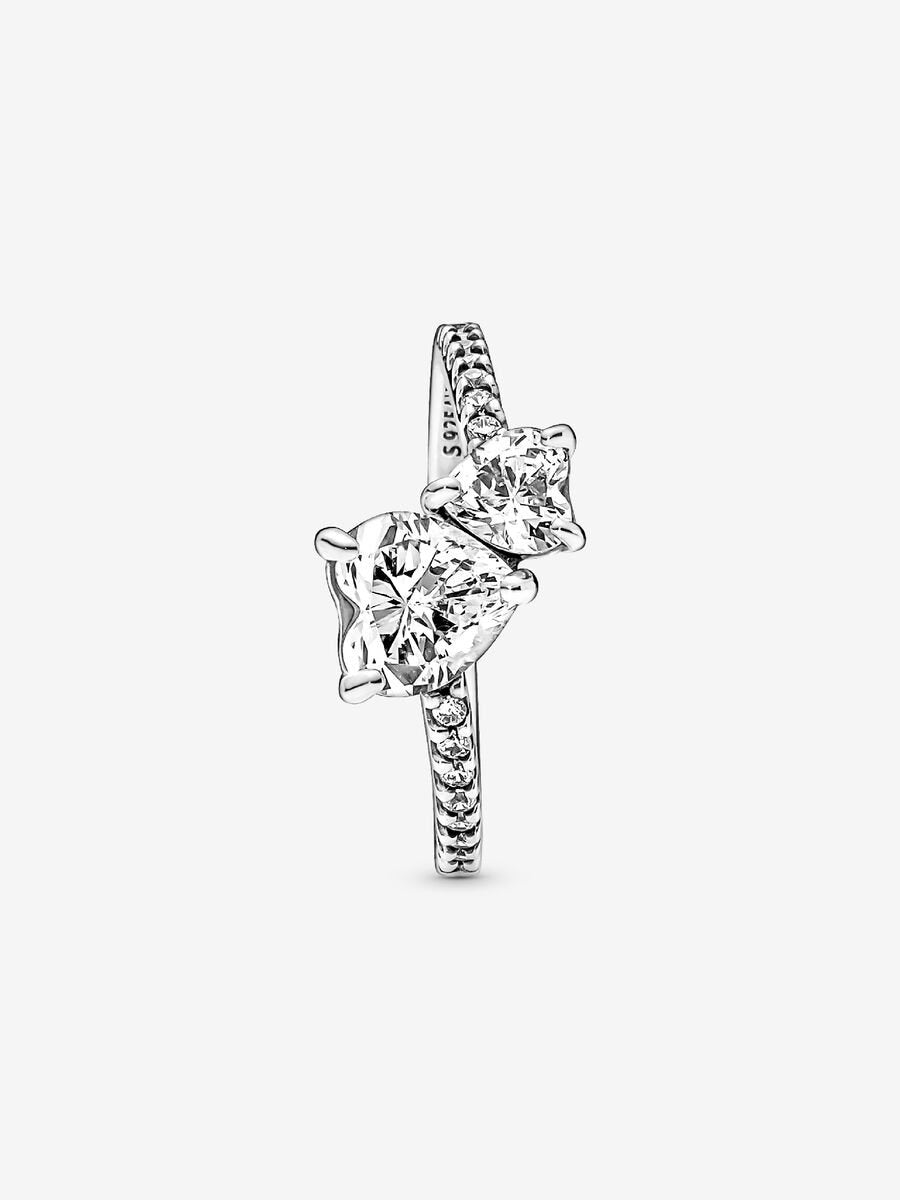 Princess Double Heart Ring-Rings-Blizzm