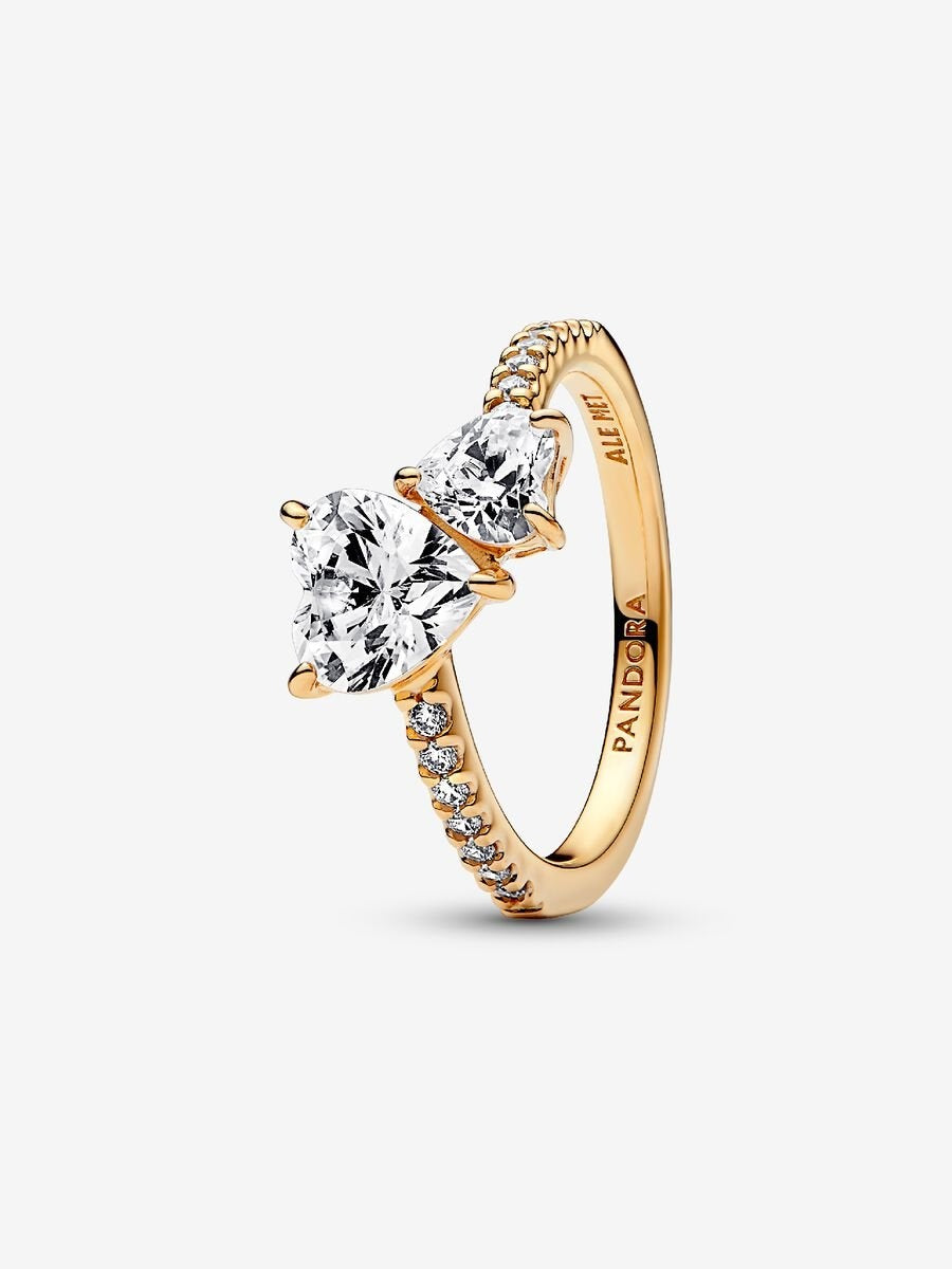 Princess Golden Heart Ring-Rings-Blizzm