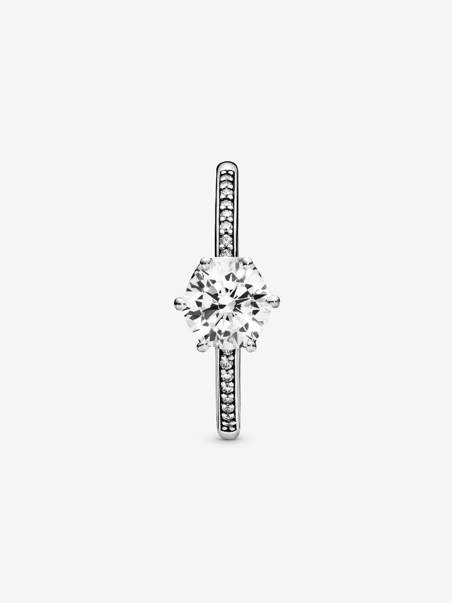 Princess Silver Crown Ring-Rings-Blizzm
