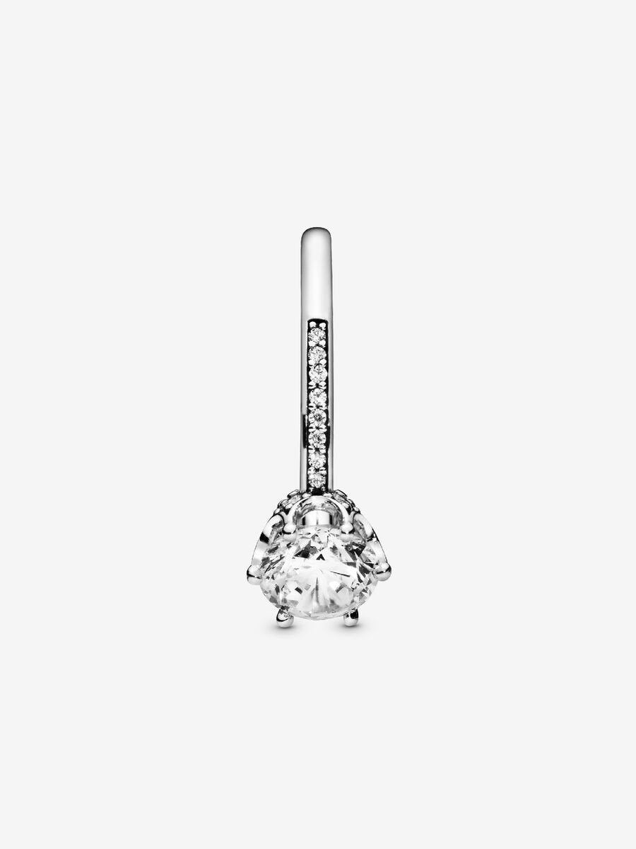 Princess Silver Crown Ring-Rings-Blizzm