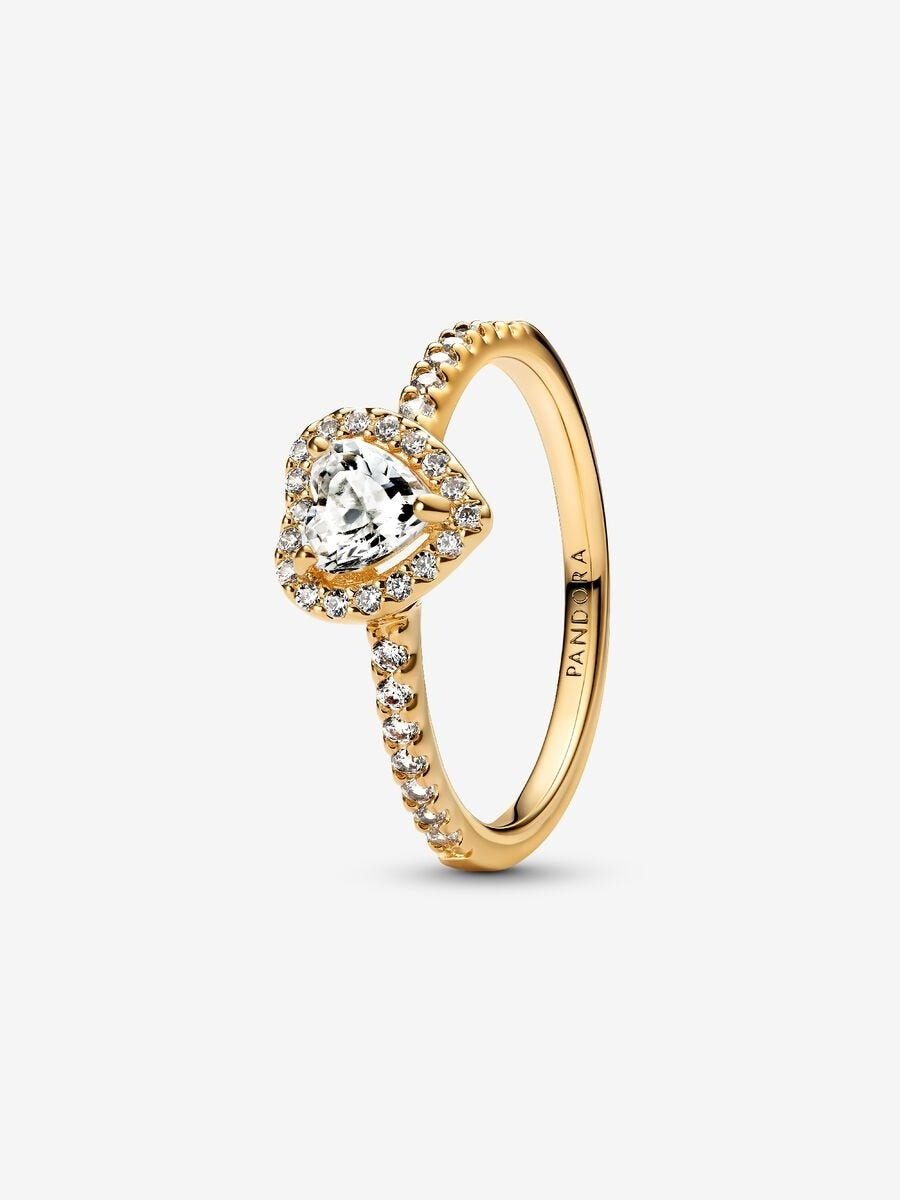 Princess Elevated Heart Ring