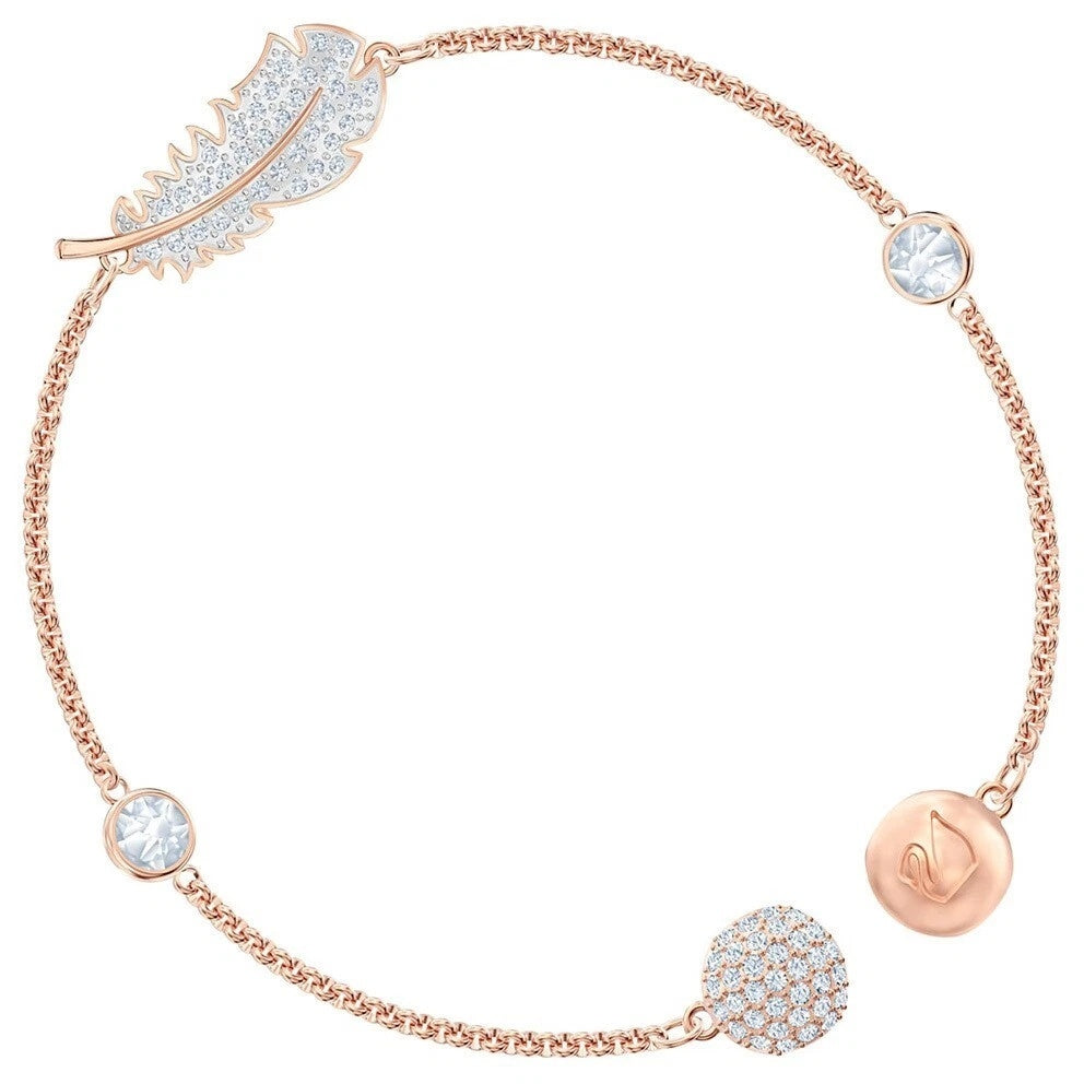 Rose Feather Harmony Bracelet-Bracelets-Blizzm
