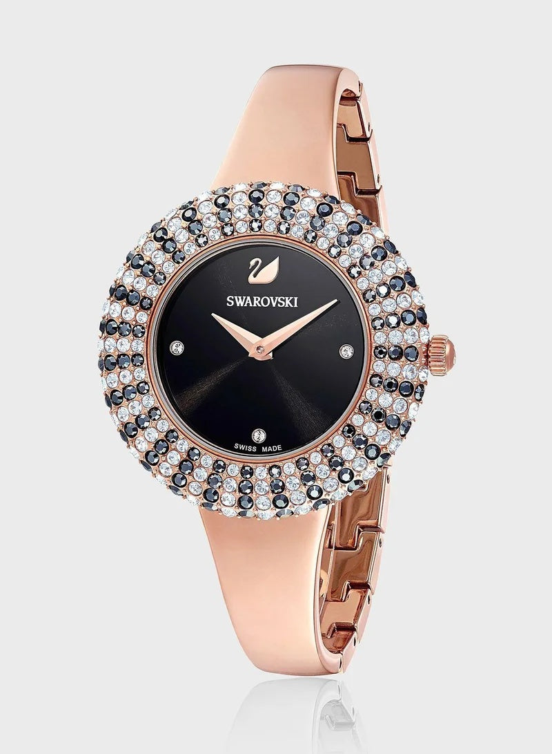 Rose Luxe Crystal Halo Watch-Watches-Blizzm