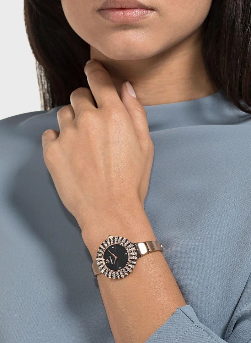 Rose Luxe Crystal Halo Watch-Watches-Blizzm
