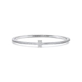 Linea Pave Hinged Bangle