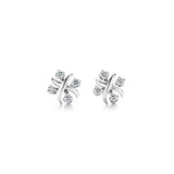 Sixteen Stone X-Motif Crystal Earrings