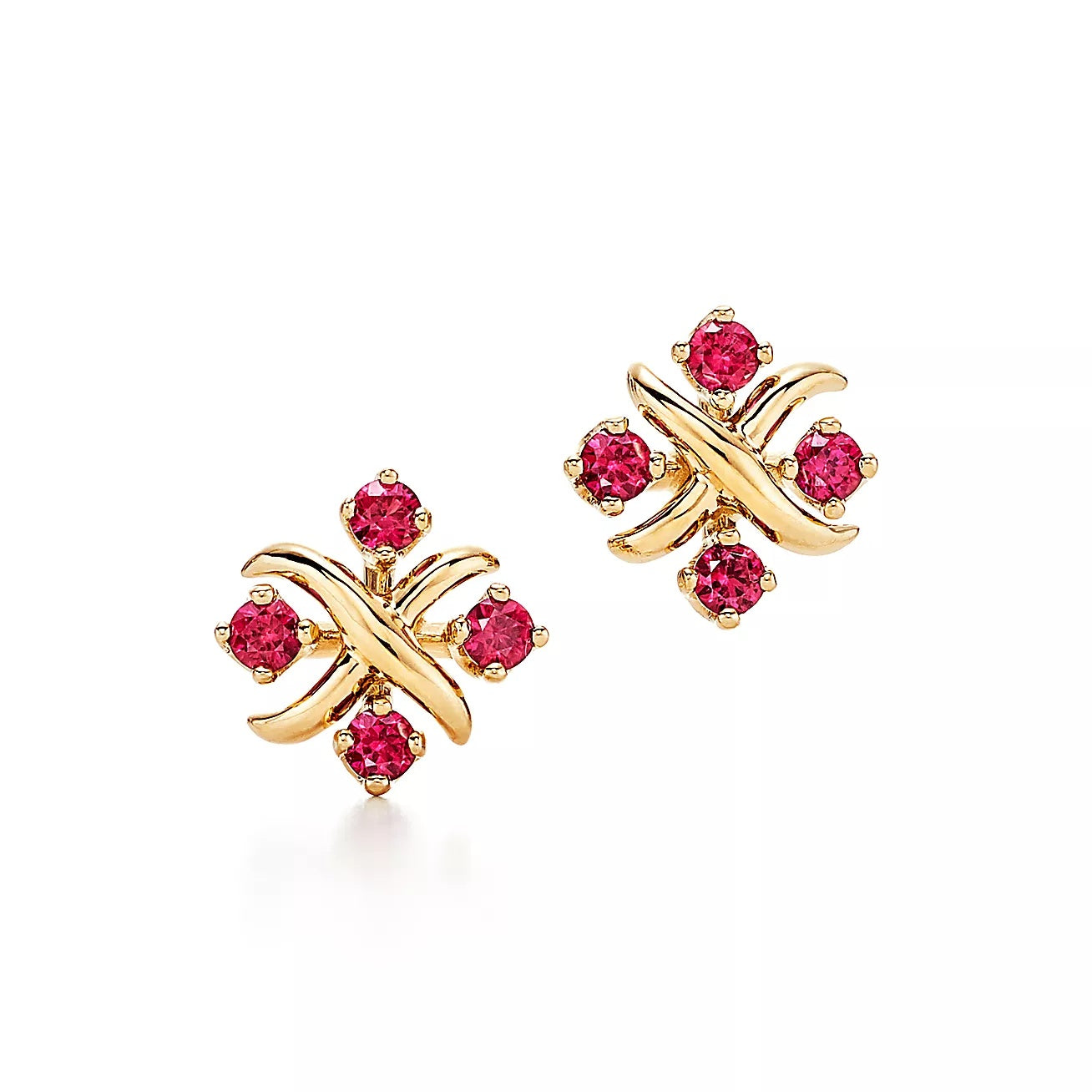 Sixteen Stone Crystal Hoop Earrings-Earrings-Blizzm