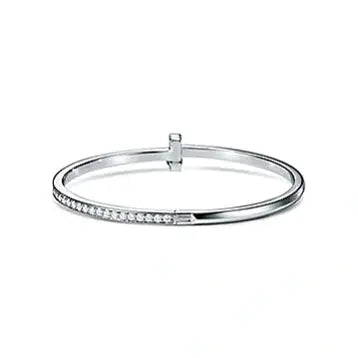 Sleek Facet Crystal Bangle-Bracelets-Blizzm