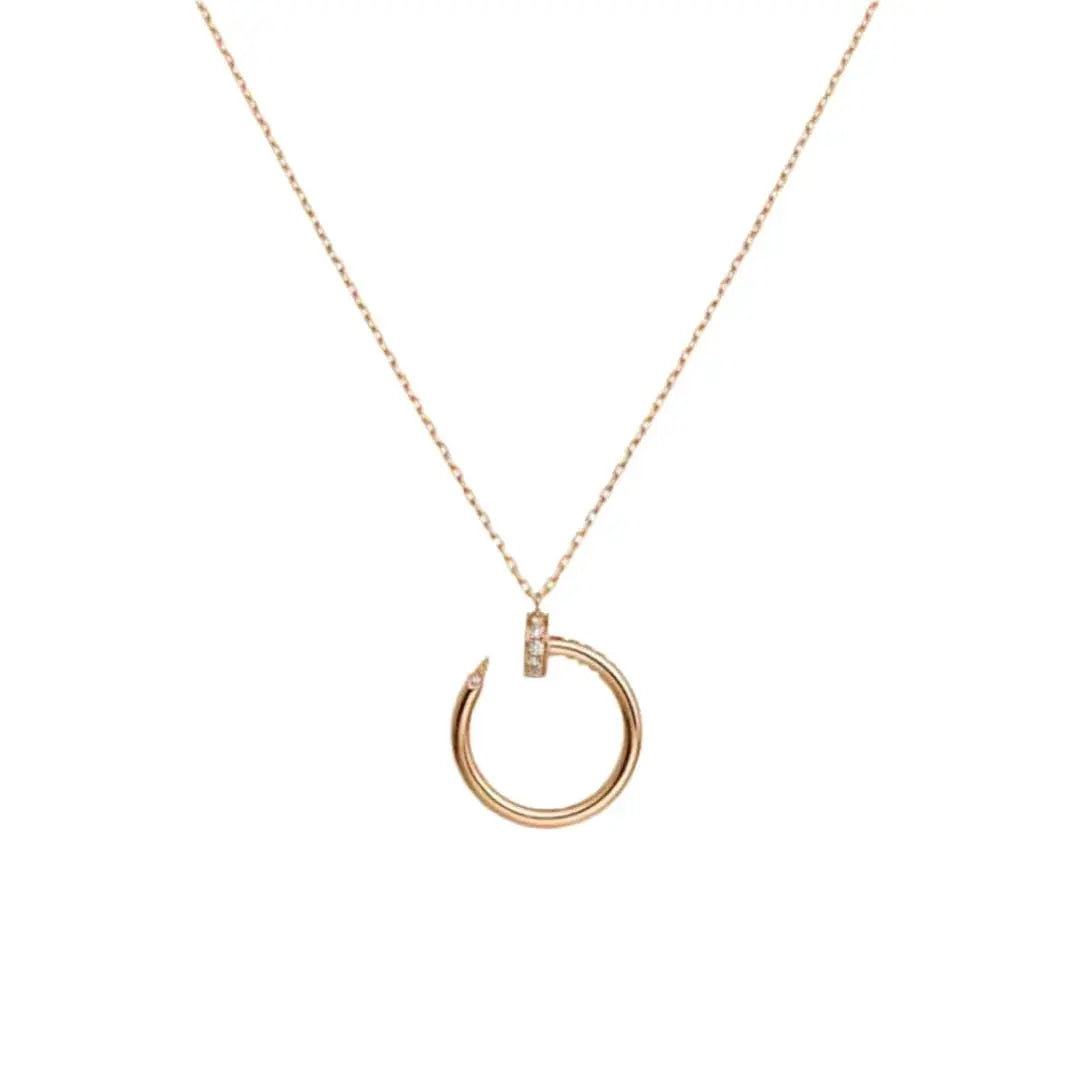 Sleek Nail Necklace-Necklaces-Blizzm