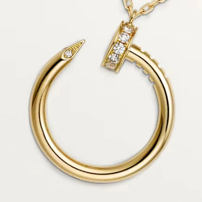 Sleek Nail Necklace-Necklaces-Blizzm