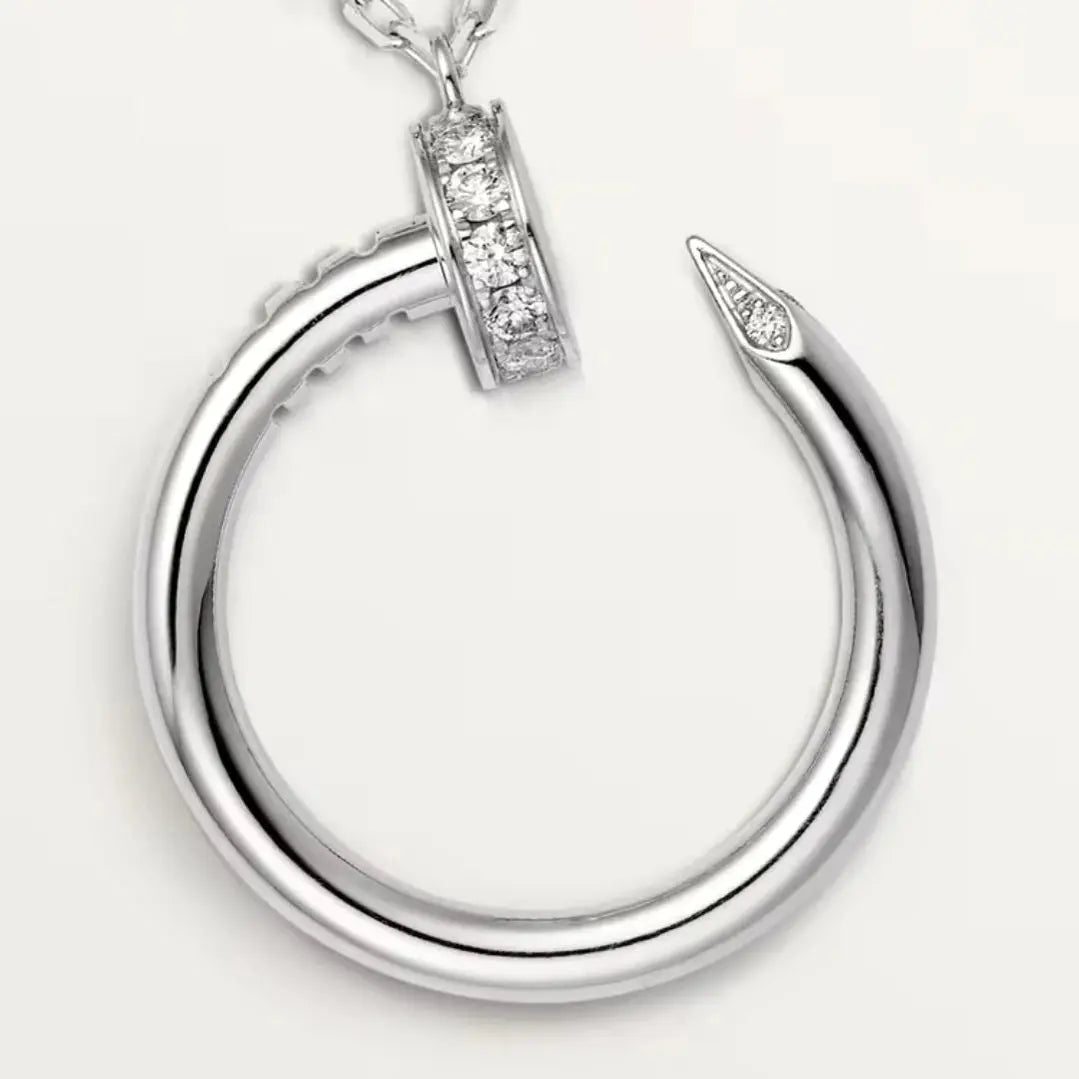 Sleek Nail Necklace-Necklaces-Blizzm