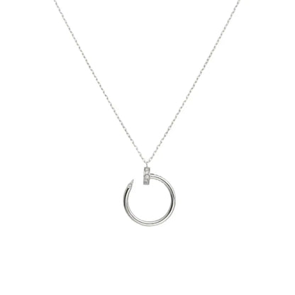 Sleek Nail Necklace-Necklaces-Blizzm