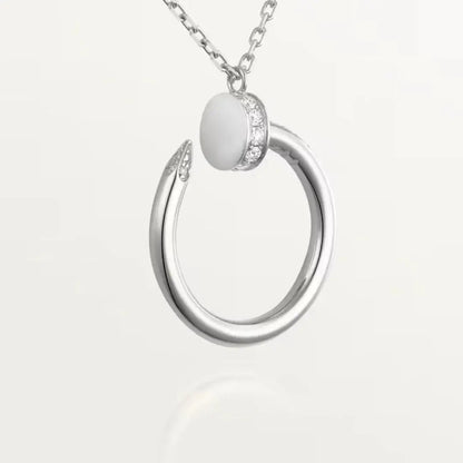 Sleek Nail Necklace-Necklaces-Blizzm