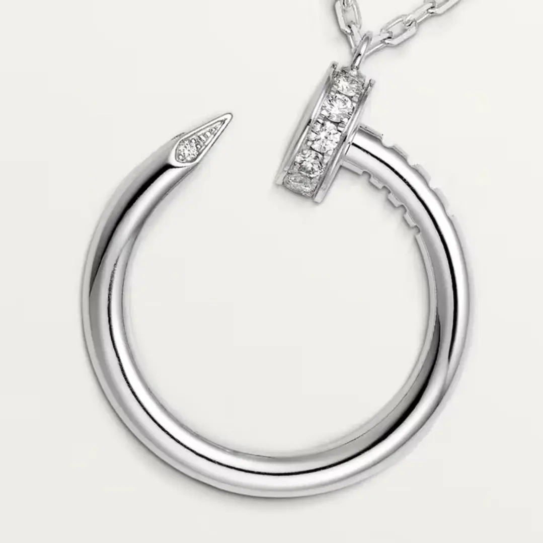 Sleek Nail Necklace-Necklaces-Blizzm