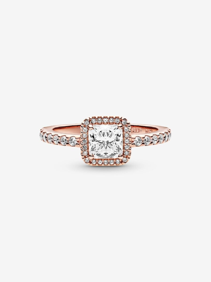 Solara Square Halo Ring-Rings-Blizzm