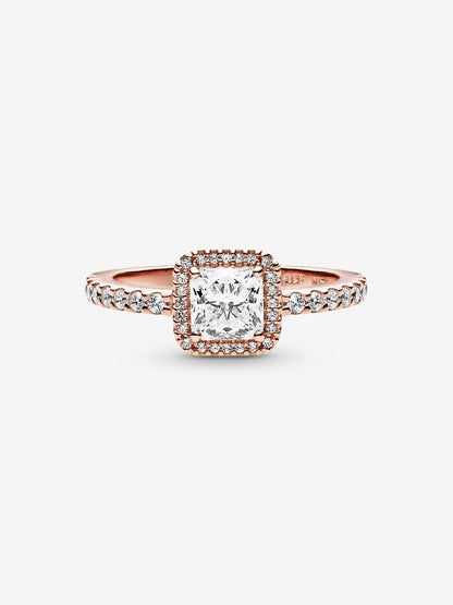 Solara Square Halo Ring-Rings-Blizzm