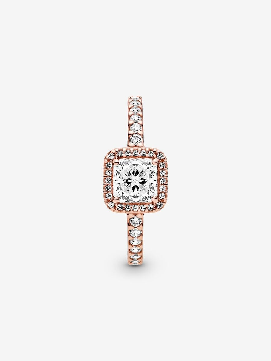 Solara Square Halo Ring-Rings-Blizzm