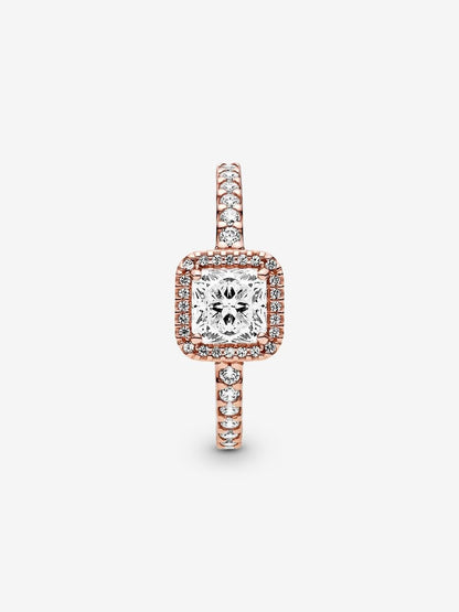 Solara Square Halo Ring-Rings-Blizzm