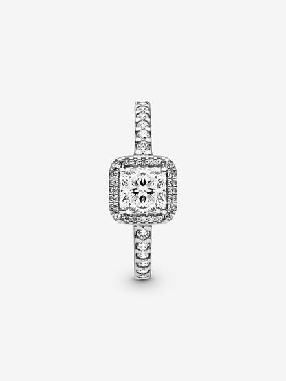 Solara Square Halo Ring-Rings-Blizzm