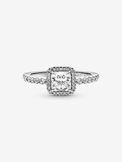 Solara Square Halo Ring-Rings-Blizzm