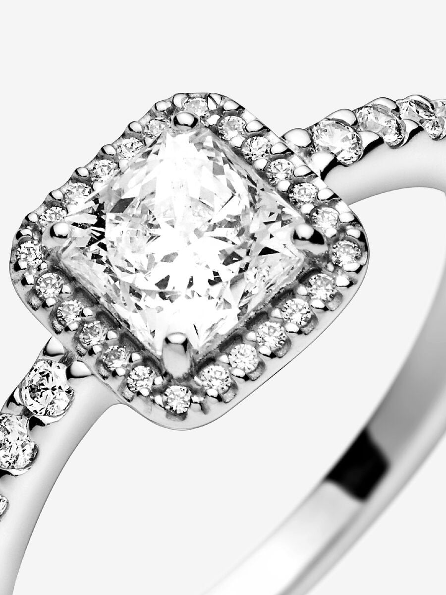 Solara Square Halo Ring-Rings-Blizzm