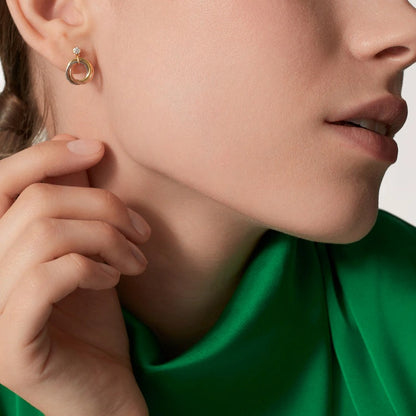 Triple Harmony Sparkle Earrings-Earrings-Blizzm