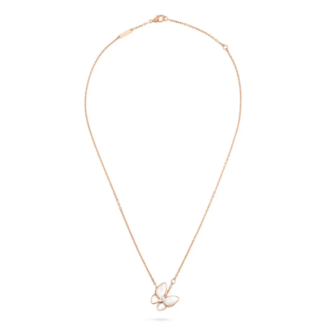 Two Butterfly Necklace-Necklaces-Blizzm