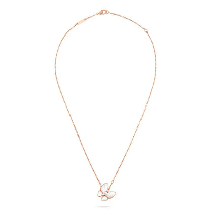 Two Butterfly Necklace-Necklaces-Blizzm