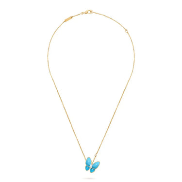 Two Butterfly Necklace-Necklaces-Blizzm