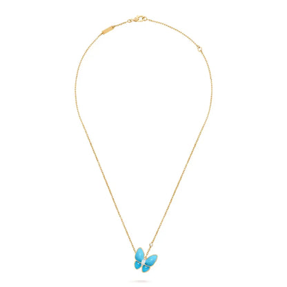 Two Butterfly Necklace-Necklaces-Blizzm
