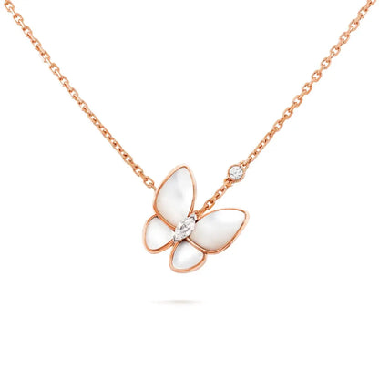 Two Butterfly Necklace-Necklaces-Blizzm