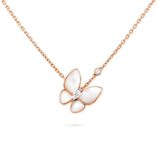 Two Butterfly Necklace-Necklaces-Blizzm