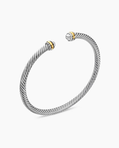 Two Tone Cable Bracelet-Bracelets-Blizzm