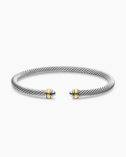 Two Tone Cable Bracelet-Bracelets-Blizzm