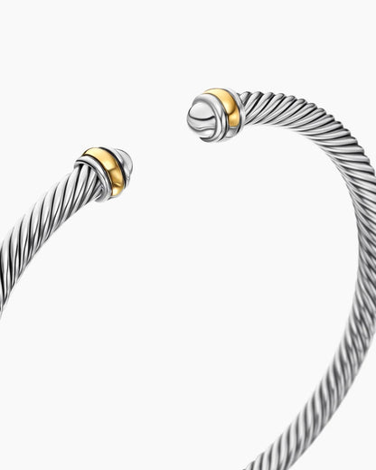 Two Tone Cable Bracelet-Bracelets-Blizzm