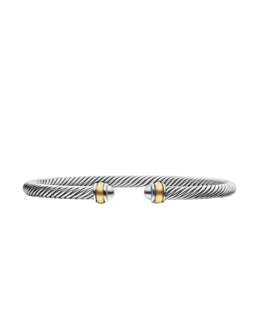 Two Tone Cable Bracelet-Bracelets-Blizzm