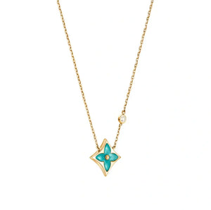 Color Muse Star Necklace - Green