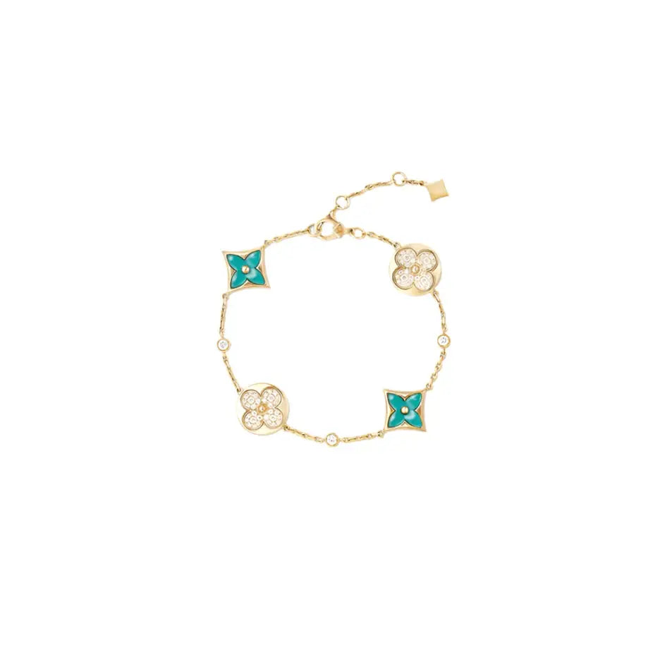 Color Muse Multi-Pattern Bracelet - White/Green