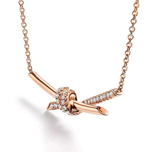 Crystal Knot Necklace